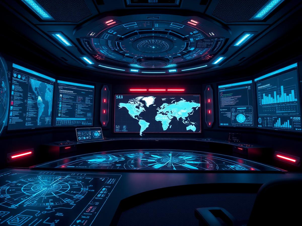 Secure command center with situational awareness displays